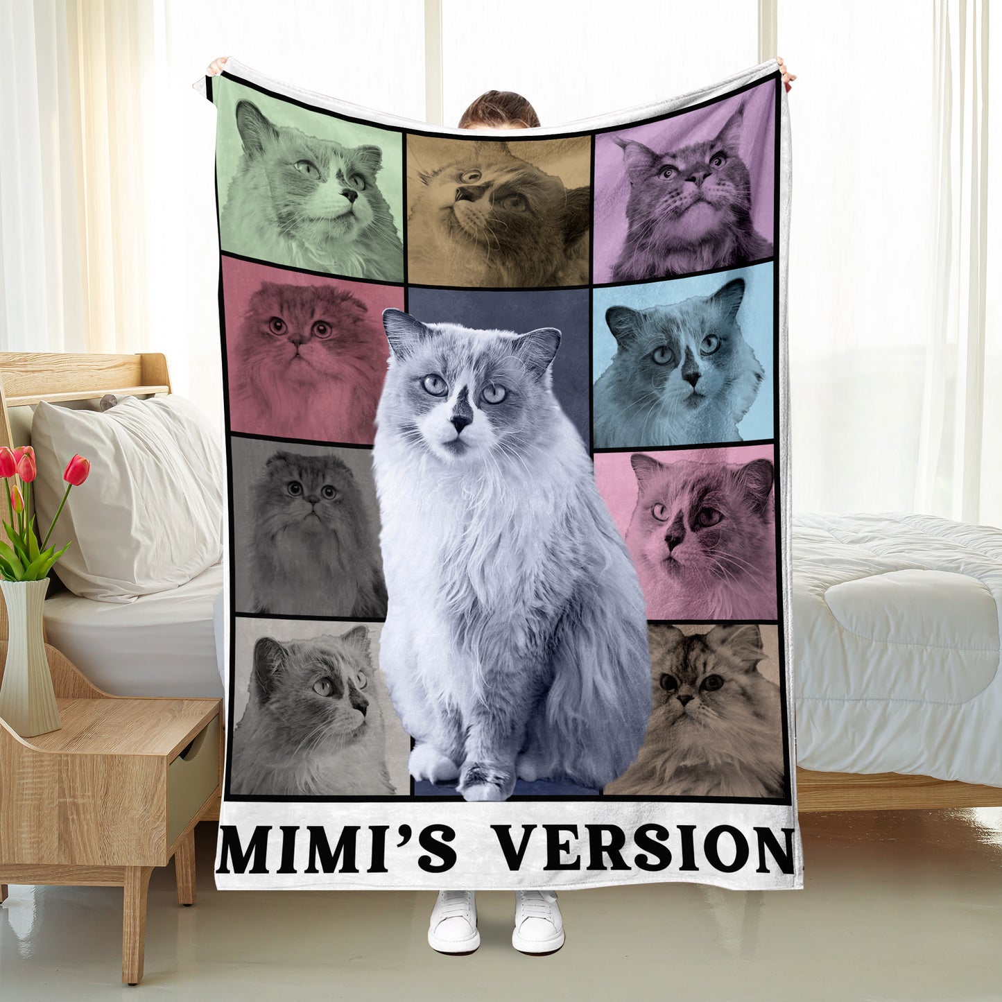Personalized Kids And Pets Blanket – Custom Photo & Letter Design. Personalized Kids Or Dog Or Cat Blanket.