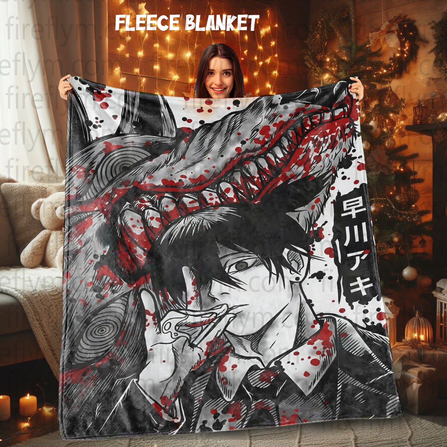 Kon Anime Tapestry Throw, Anime Hand Woven Cozy Blanket | Anime Tapestry Throw, Anime Woven Blanket, Fan Gift Fleece Blanket