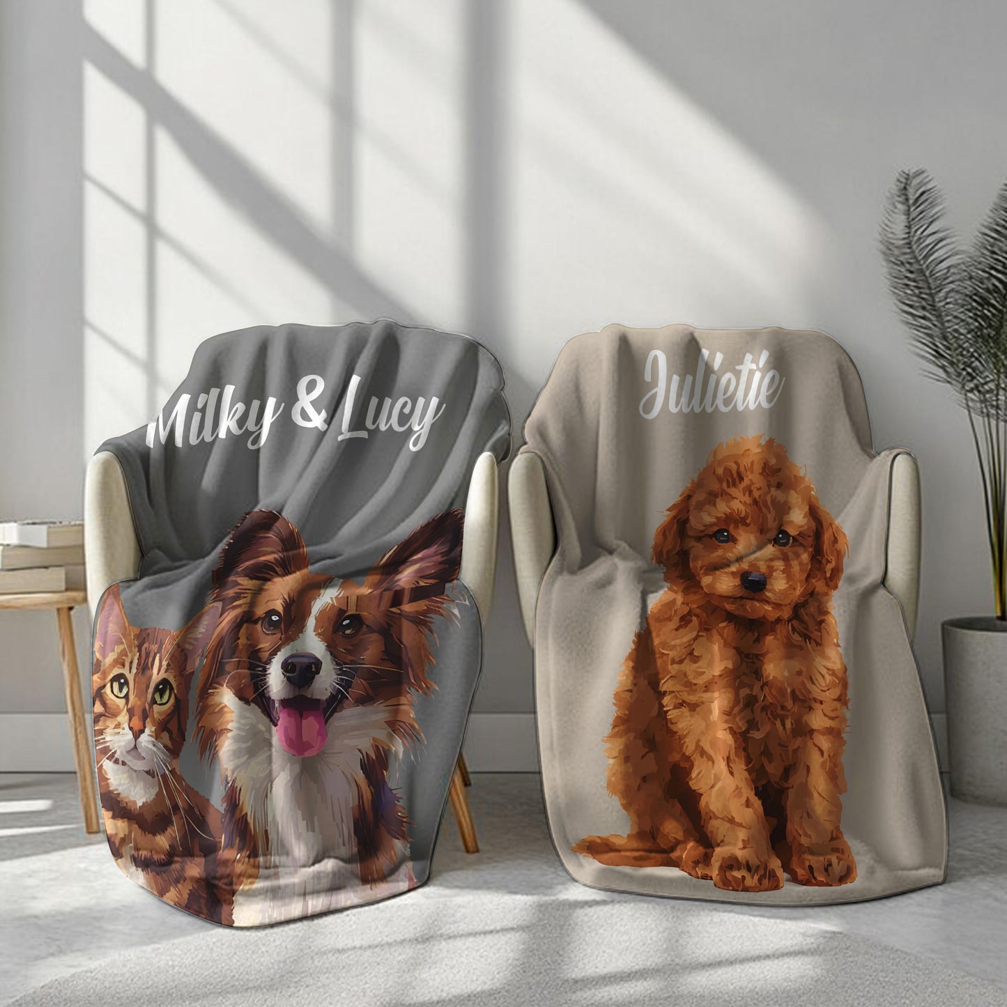 Personalized Dog Blankets Cat Picture Blanket Pet Photo Dog Dad Gift