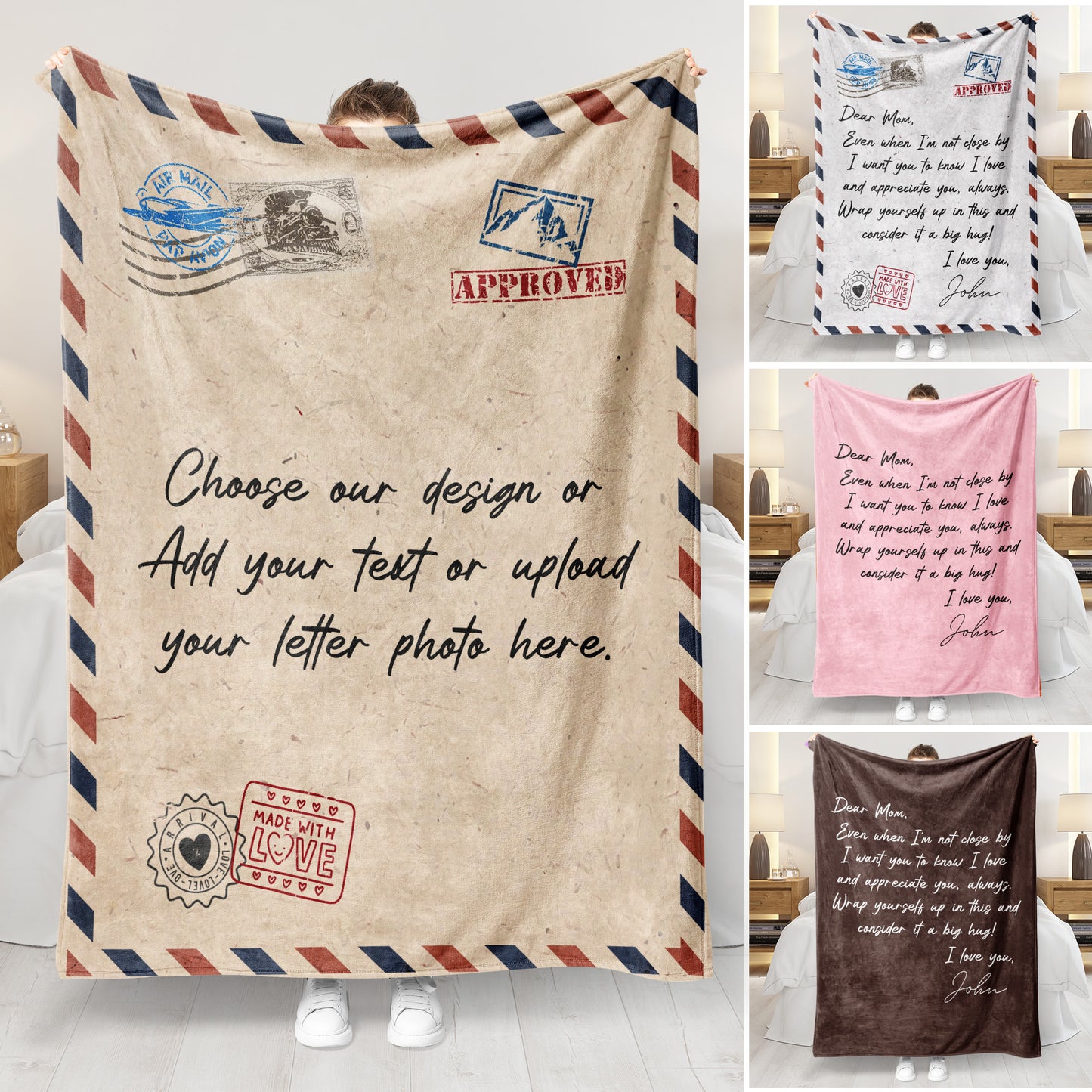 Personalized To My Mom Blanket, Letter To My Mom Blanket
