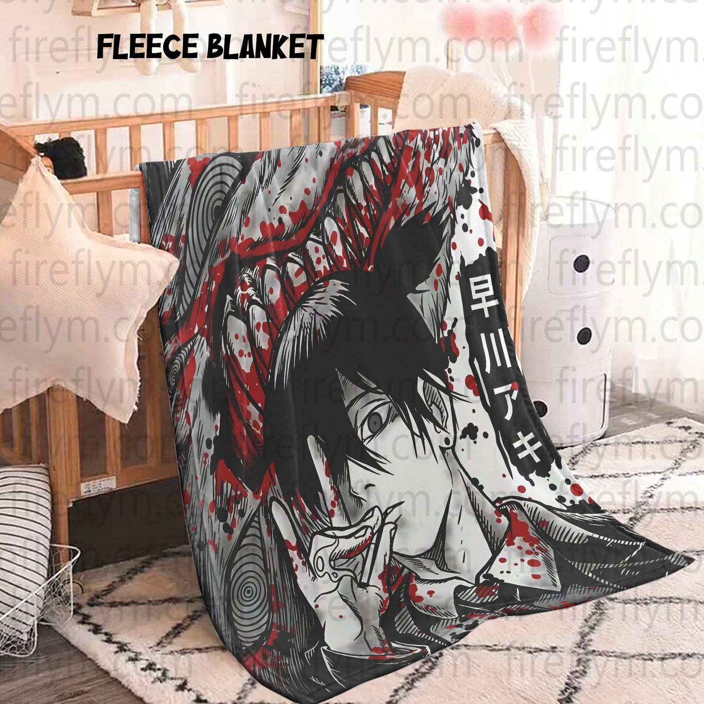 Kon Anime Tapestry Throw, Anime Hand Woven Cozy Blanket | Anime Tapestry Throw, Anime Woven Blanket, Fan Gift Fleece Blanket
