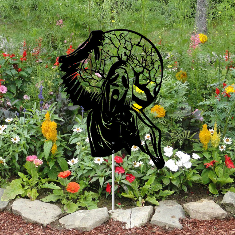 Scary Ghostface Metal Sign – Scream-Inspired Halloween Garden Yard Stake