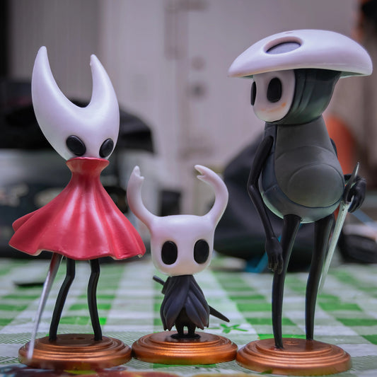 3PCS Hollow Knight Action Figure Set – The Knight, Hornet, Quirrel | Anime Game Collectible Toys with Box