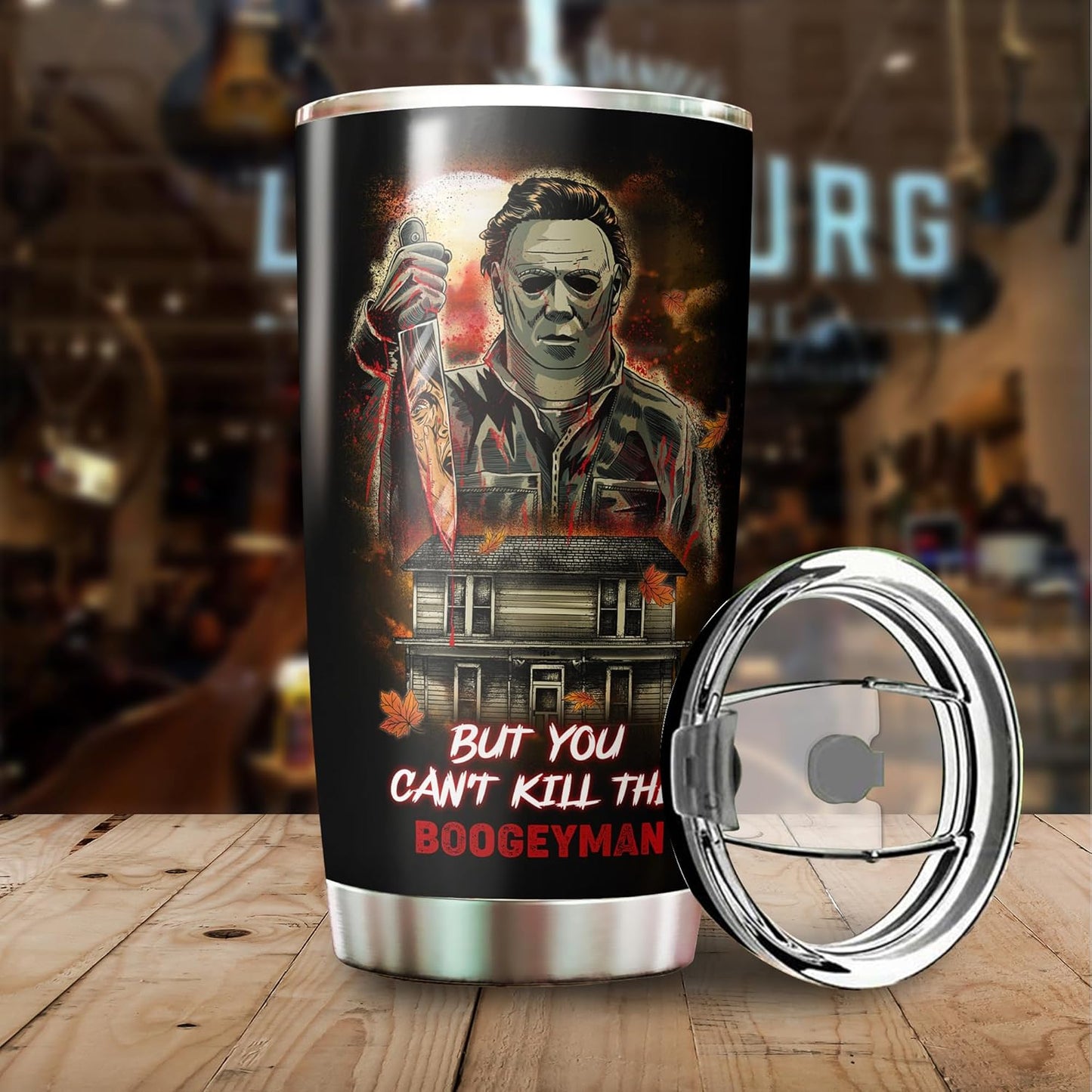 20oz Stainless Steel Halloween Cup - Horror Mug - Gift for Adults