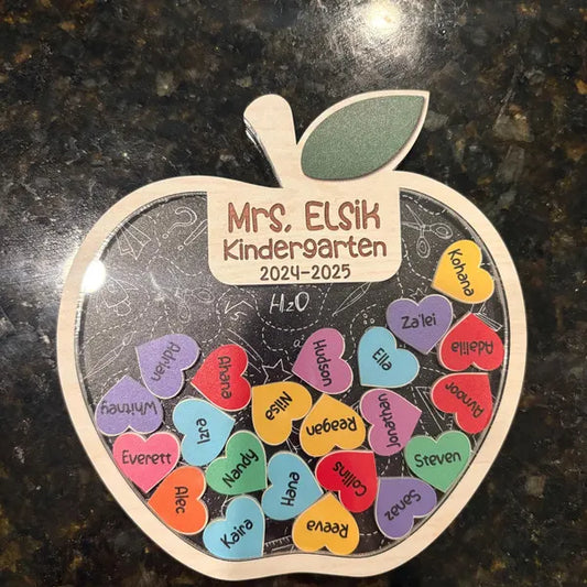 Personalized Teacher Apple Magnet
