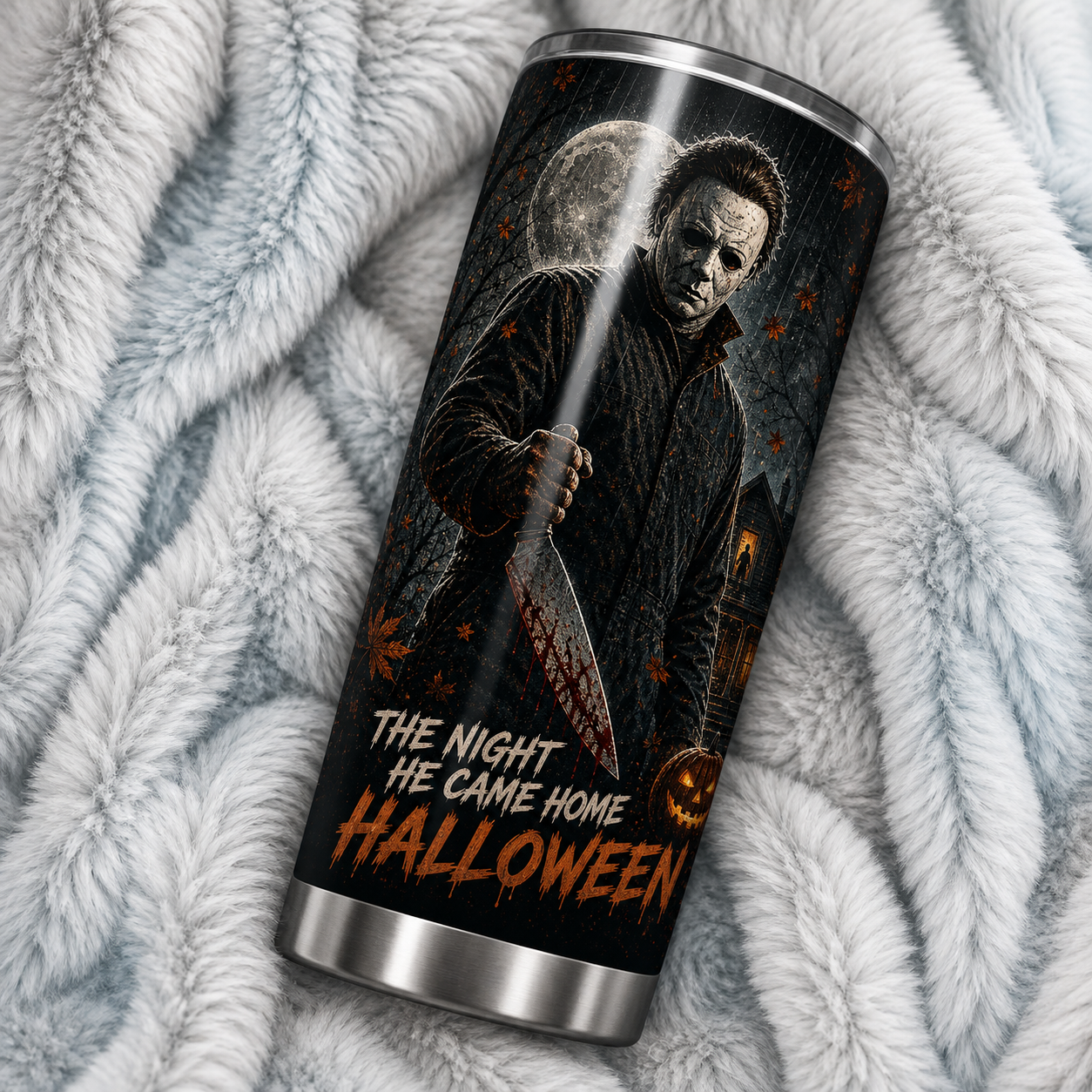 Michael Myers  20oz Stainless Steel Halloween Cup - Horror Mug - Gift for Adults