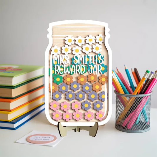 Personalized Reward Jar, Magnetic Reward Jar with Tokens, Reward System for Kids Behavior, Gifts for Kids, Reward Jar with Custom Kids Name
